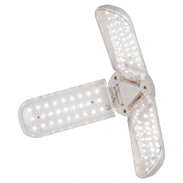 Фитолампа для растений светодиодная FITO-24W-Ra90-E27-FOLD 3-х лепестковая полного спектра 24 Вт Е27