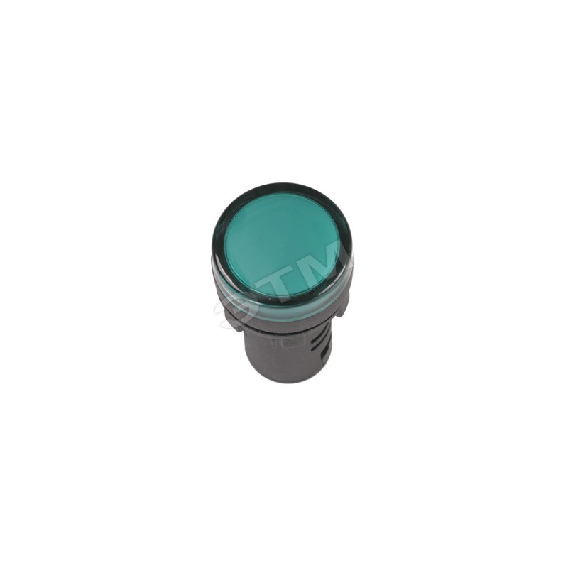 Лампа AD16DS LED матрица d16мм зеленый 24В AC/DC