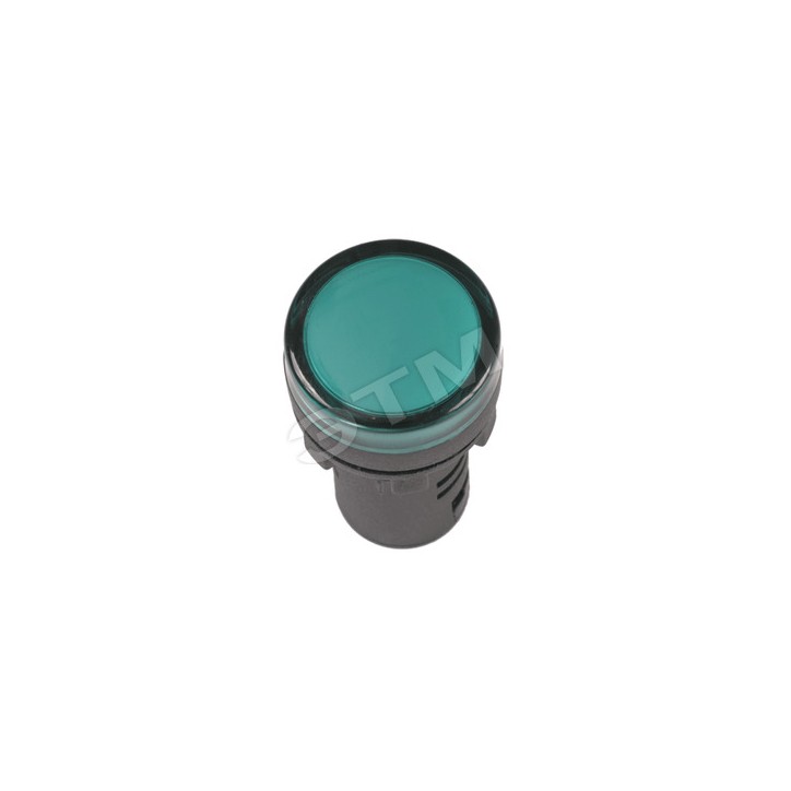 Лампа AD16DS LED матрица d16мм зеленый 24В AC/DC