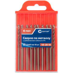Сверло по металлу Cutop Profi с кобальтом 5%, 2.8X61 мм (10 шт)