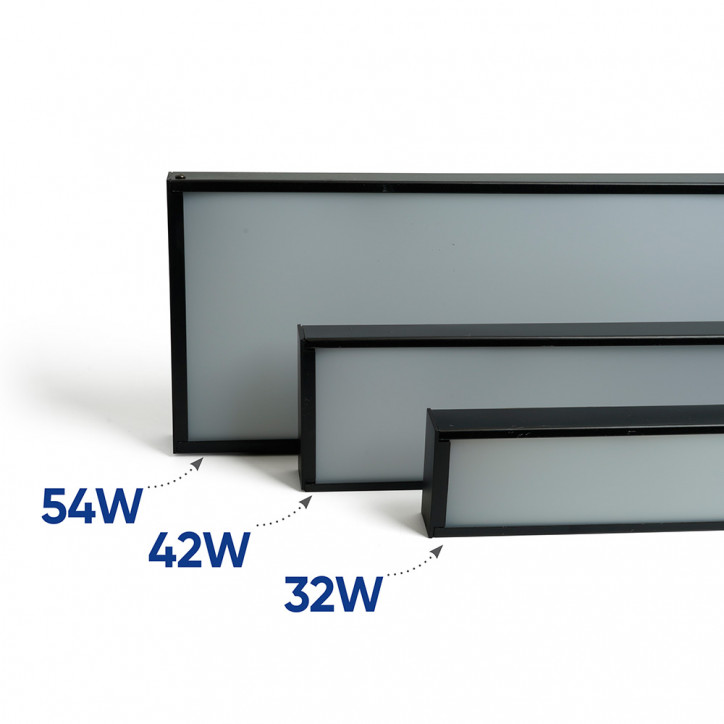 Светильник светодиодный ДПО-42вт 4000К 3360Лм линейный рассеиватель матовый в стальном корпусе черный Feron.ONE Светильник светодиодный ДПО-42вт 4000К 3360Лм линейный рассеиватель матовый в стальном корпусе черный Feron.ONE