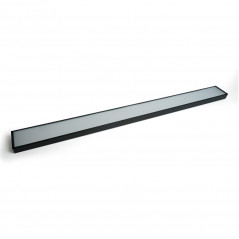 Светильник светодиодный ДПО-42вт 4000К 3360Лм линейный рассеиватель матовый в стальном корпусе черный Feron.ONE