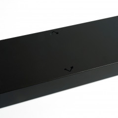 Светильник светодиодный ДПО-42вт 4000К 3360Лм линейный рассеиватель матовый в стальном корпусе черный Feron.ONE