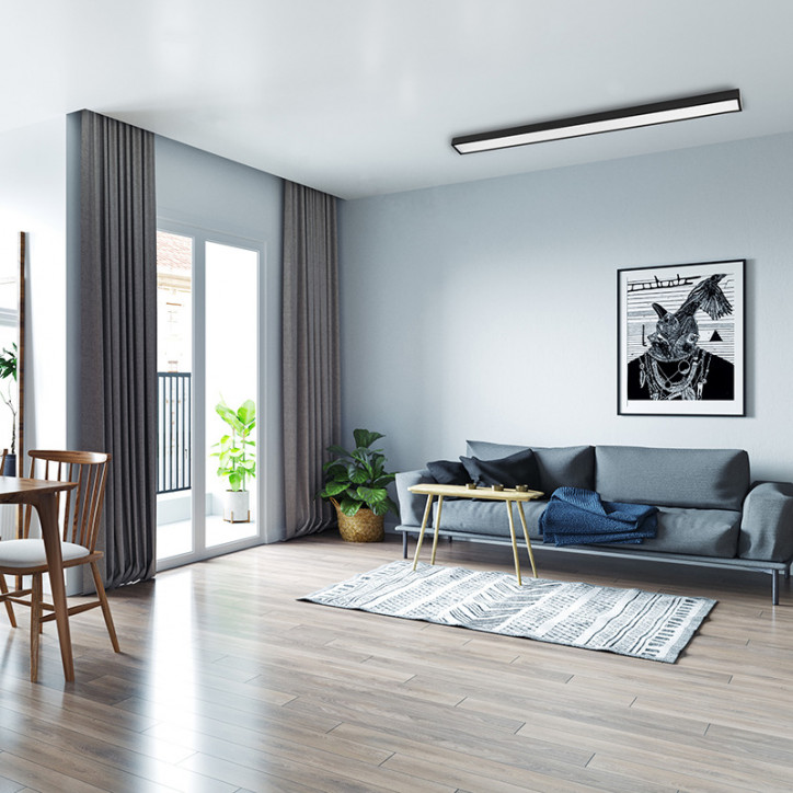 Светильник светодиодный ДПО-24вт 4000K 1950Лм IP40 черный Светильник светодиодный ДПО-24вт 4000K 1950Лм IP40 черный