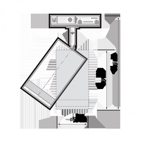 Светильник светодиодный трековый на шинопровод ДПО GX10 PTR 38 GU10 WH 230V IP20 без лампы белый корпус