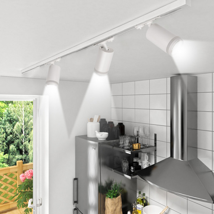 Светильник светодиодный трековый на шинопровод ДПО GX10 PTR 38 GU10 WH 230V IP20 без лампы белый корпус Светильник светодиодный трековый на шинопровод ДПО GX10 PTR 38 GU10 WH 230V IP20 без лампы белый корпус