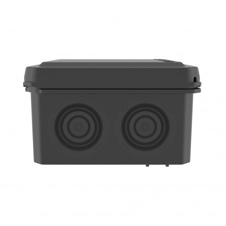 Коробка ответвительная с 8+2 кабельными вводами д.20/20мм, IP55, 70х70х40мм, черная