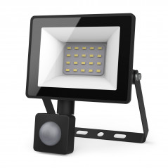 Прожектор светодиодный ДО 20 Вт 1900 лм 6500К AC 220В IP65 161х118х40мм с датчиком движения Elementa