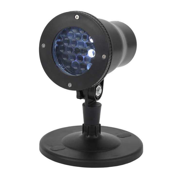 Проектор LED Снежинки мультирежим холодный свет 220V, IP44 ENIOP-04 Проектор LED Снежинки мультирежим холодный свет 220V, IP44 ENIOP-04