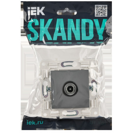 SKANDY Розетка TV проходная SK-A17Gr серый IEK