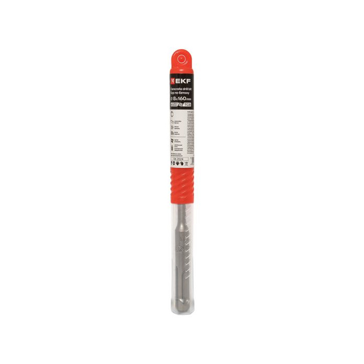 Бур по бетону SDS-plus 8х160 мм (4 резца) Бур по бетону SDS-plus 8х160 мм (4 резца)