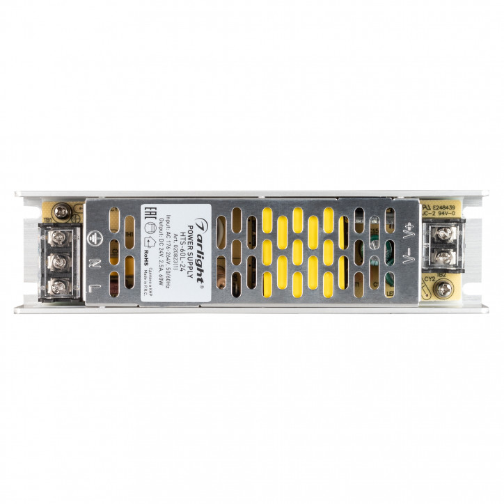 Блок питания HTS-60L-24 (24V, 2.5A, 60W) (ARL, IP20 Сетка, 3 года) Блок питания HTS-60L-24 (24V, 2.5A, 60W) (ARL, IP20 Сетка, 3 года)
