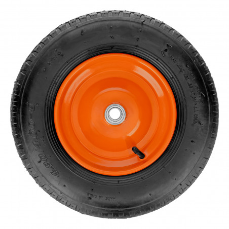 Колесо пневматическое 4.80/4.00-8 D380мм, подш. внут. диам. 20мм, длина оси 90мм