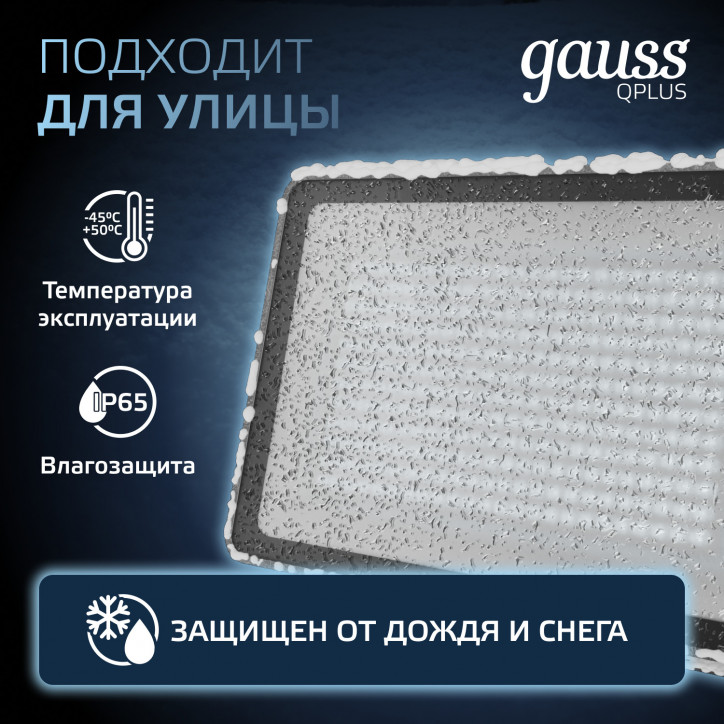 Прожектор светодиодный ДО 200 Вт 21000 лм 6500К AC 220В IP65 290х32х400мм матрированное закаленное с