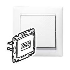 Роз. RJ11/RJ45 Cat6 UTP бел