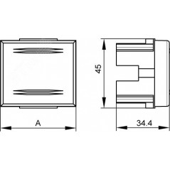 VIVA Выключатель однополюсный 2 модуля белый