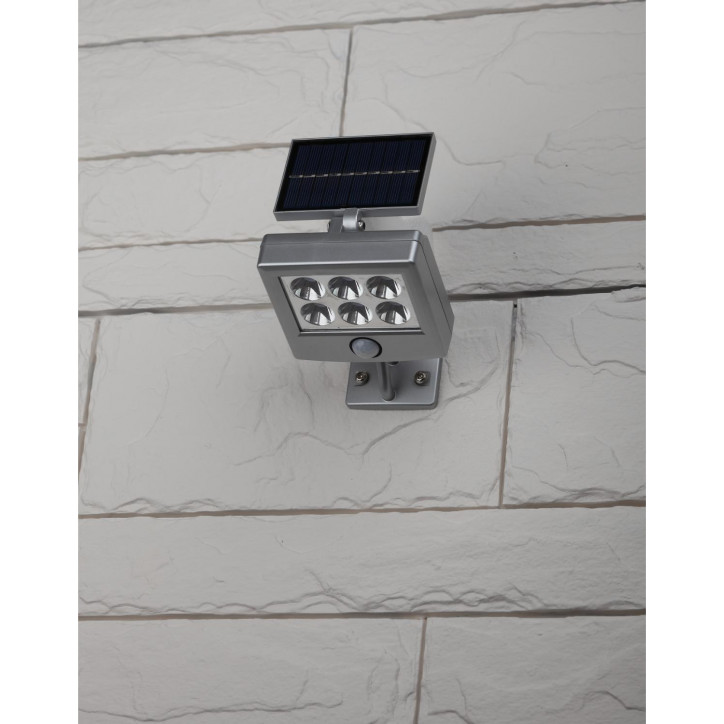 Прожектор с датчиком движения, на солнечной батарее, 6LED, 150 lm ERAFS048-08 Прожектор с датчиком движения, на солнечной батарее, 6LED, 150 lm ERAFS048-08