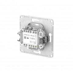 ATLASDESIGN AQUA 1-клавишный ПЕРЕКЛЮЧАТЕЛЬ IP44, сх.6, 10АХ,мех., быстрозажимные клеммы, КАРБОН