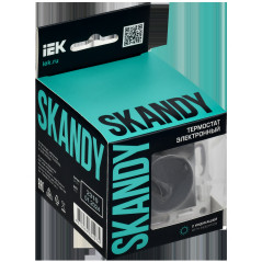 SKANDY Термостат электронный с индикацией SK-T01T титан IEK