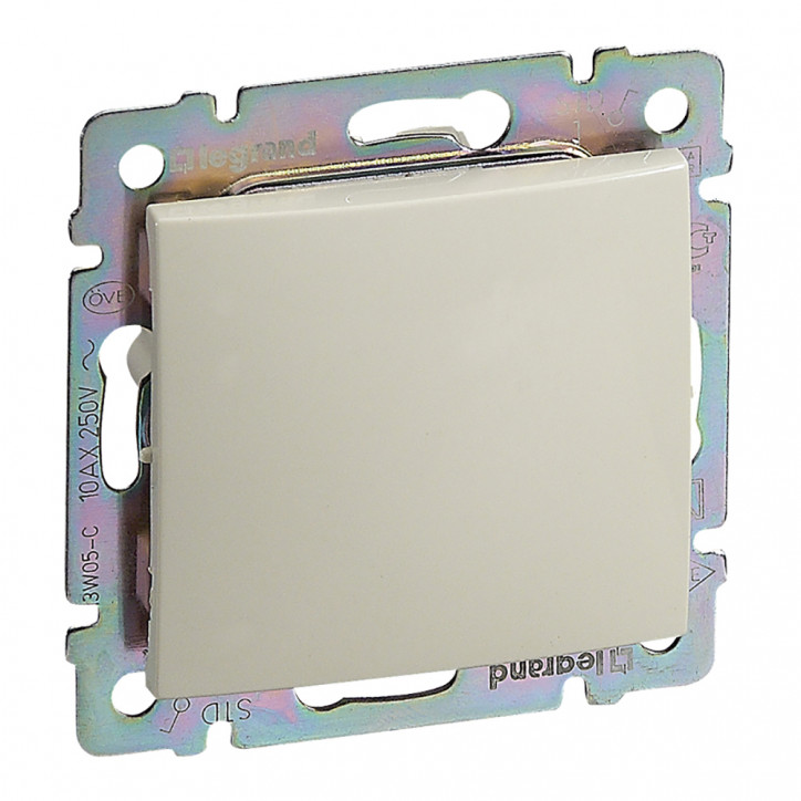 VALENA Переключатель одноклавишный промежуточный в рамку слоновая кость VALENA Переключатель одноклавишный промежуточный в рамку слоновая кость