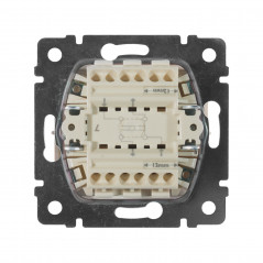 VALENA Переключатель одноклавишный промежуточный в рамку слоновая кость