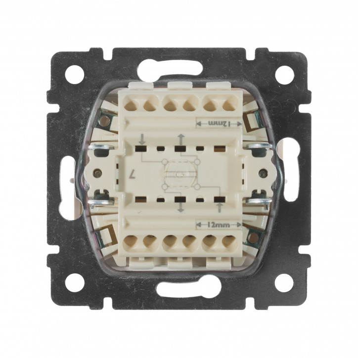 VALENA Переключатель одноклавишный промежуточный в рамку слоновая кость VALENA Переключатель одноклавишный промежуточный в рамку слоновая кость