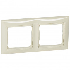 VALENA Рамка 2 поста горизонтальная слоновая кость