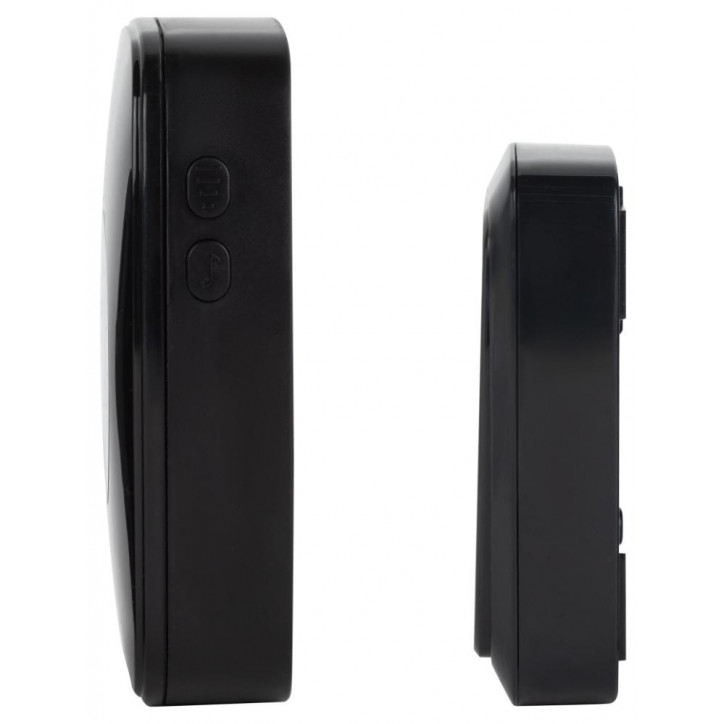 Звонок дверной беспроводной на батарейках 38 мелодий 180м IP20 с регулятором громкости и световой индикацией черный 3АА/А23 C88 Звонок дверной беспроводной на батарейках 38 мелодий 180м IP20 с регулятором громкости и световой индикацией черный 3АА/А23 C88