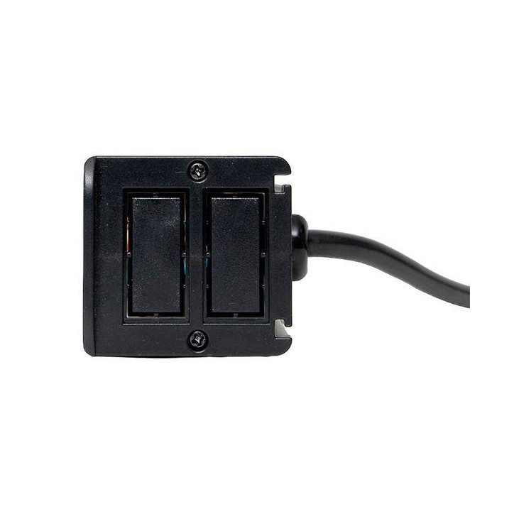 Встраиваемый настольный розеточный блок для крепления к столу, 8 модулей, C-Line Встраиваемый настольный розеточный блок для крепления к столу, 8 модулей, C-Line