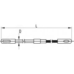 Протяжка из нейлона диаметр 3мм длина 15м
