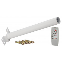 Консольный светильник на солн. бат.,SMD,с кронштейном, 40W, с датч.движ., ПДУ,700Лм, 5000К, IP66