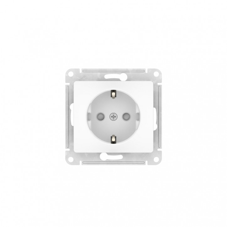 GLOSSA РОЗЕТКА с заземлением со шторками, 16А, быстрозажимные клеммы, БЕЛЫЙ GLOSSA РОЗЕТКА с заземлением со шторками, 16А, быстрозажимные клеммы, БЕЛЫЙ