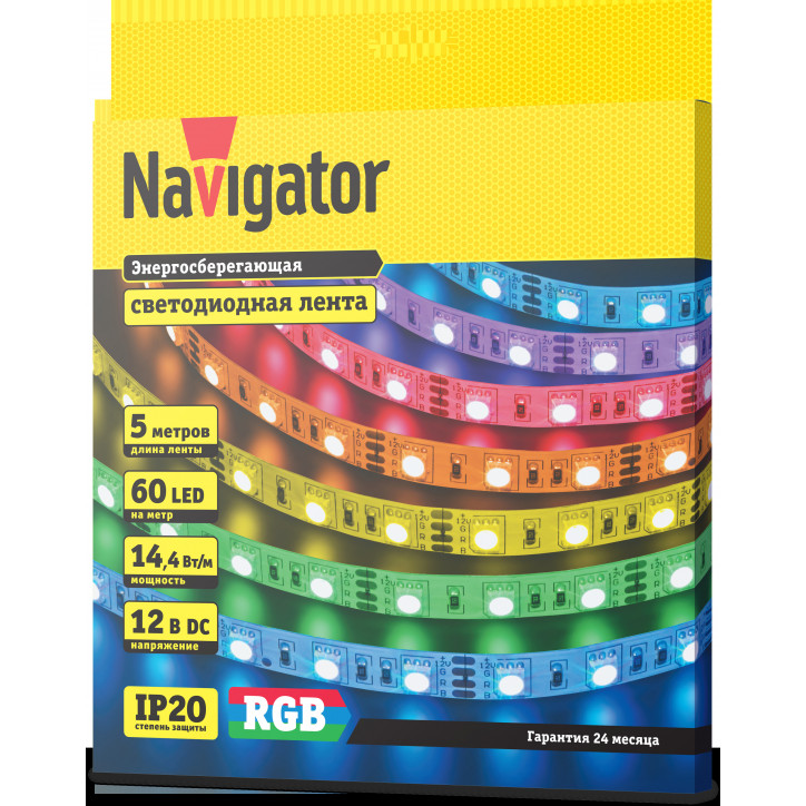 Лента светодиодная NLS-5050RGB60-14.4-IP20-12V R5 Лента светодиодная NLS-5050RGB60-14.4-IP20-12V R5