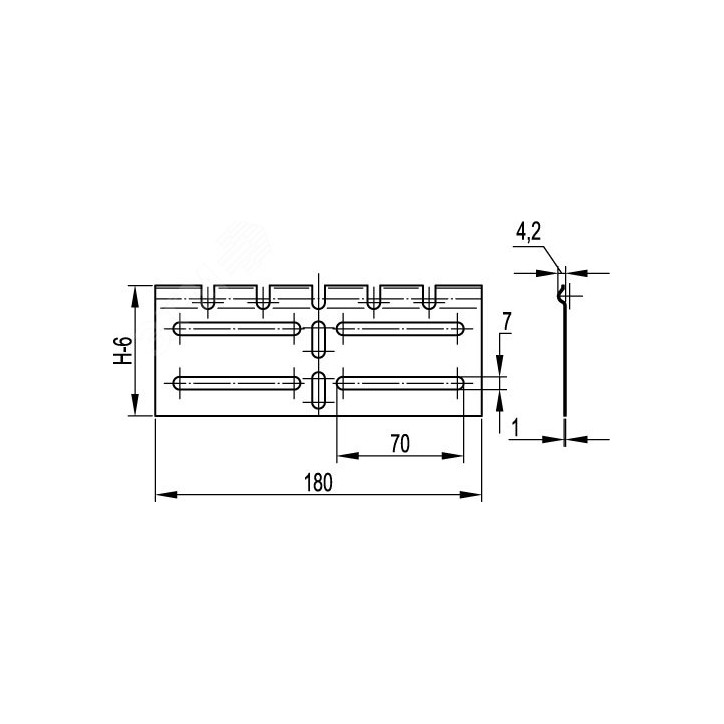 Соединитель регулируемый горизонтальный внешний H80 Соединитель регулируемый горизонтальный внешний H80