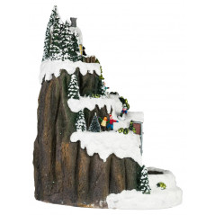 Новогодняя декоративная композиция Рождество, музыка, теплый белый свет, 3*АА, 25*23*34 см EFIS-S07