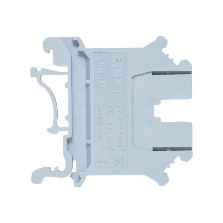 Клеммная колодка винтовая 4 UT серая