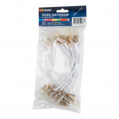 Соединитель (провод) для светодиодных лент 220В 5050, UCX-SK4/B67-RGB CLEAR 005 POLYBAG 4 контакта, цвет прозрачный, 5 штук в па