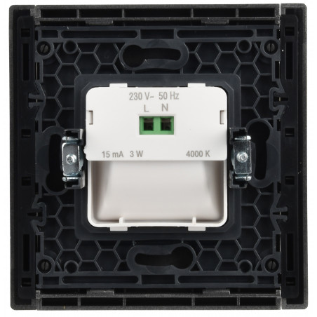 FORTE@PIANO Подсветка LED встраиваемая FP557 сталь IEK