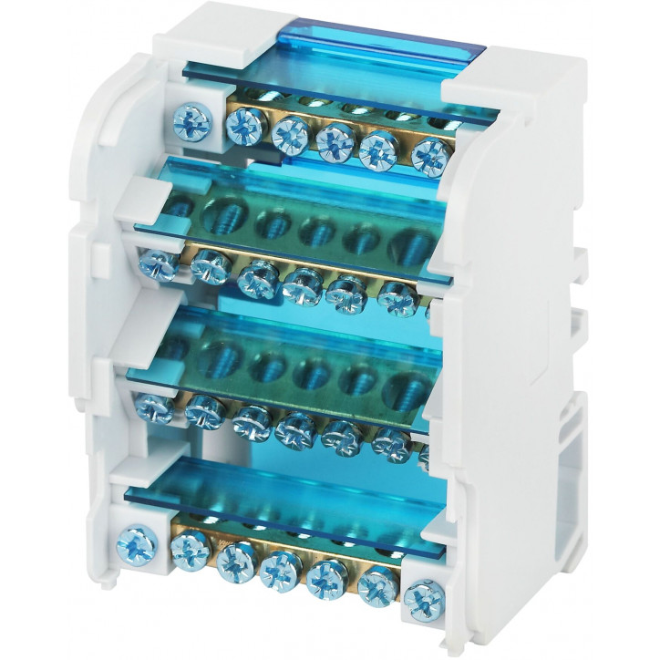 Шины на DIN-рейку в корпусе (кросс-модуль) ШНК 4х7 3L+PEN Шины на DIN-рейку в корпусе (кросс-модуль) ШНК 4х7 3L+PEN