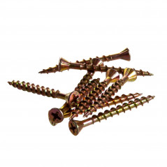 Саморез по дереву HOBAU 4.2x45 финишный потайная голова желтопассивированный (45 шт.)