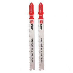 Пилки для электролобзика T123X (чистовой рез листового металла и Al)(HSS)(2 шт) Professional