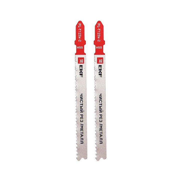 Пилки для электролобзика T123X (чистовой рез листового металла и Al)(HSS)(2 шт) Professional