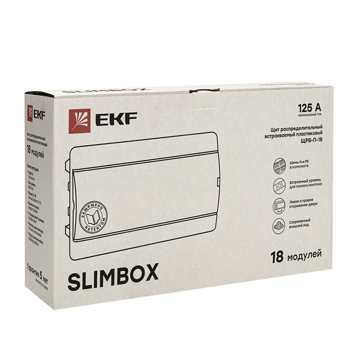 Щит распределительный ЩРВ-П-18 SlimBox белая дверца IP41 PROxima Щит распределительный ЩРВ-П-18 SlimBox белая дверца IP41 PROxima