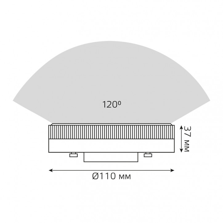 Лампа светодиодная LED 14 Вт 1300 лм 4100К таблетка нейтральный GX70 AC 220В Elementary Gauss Лампа светодиодная LED 14 Вт 1300 лм 4100К таблетка нейтральный GX70 AC 220В Elementary Gauss