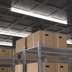 Светильник промышленный линейный ДСП 45 Вт 4500 лм 4000К AC 220В IP65 1470х60х55мм матовый сквозная