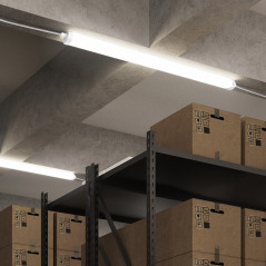 Светильник промышленный линейный ДСП 36 Вт 3630 лм 6500К AC 220В IP65 1170х60х55мм матовый сквозная