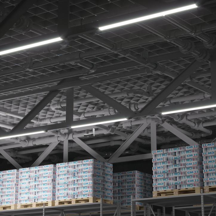 Светильник светодиодный ДПО 50 Вт 4500 лм 4000К AC 220В IP40 1492х75х25мм матовый опал WLF-2 Gauss