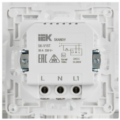 SKANDY Выключатель карточный 30А SK-V15T титан IEK