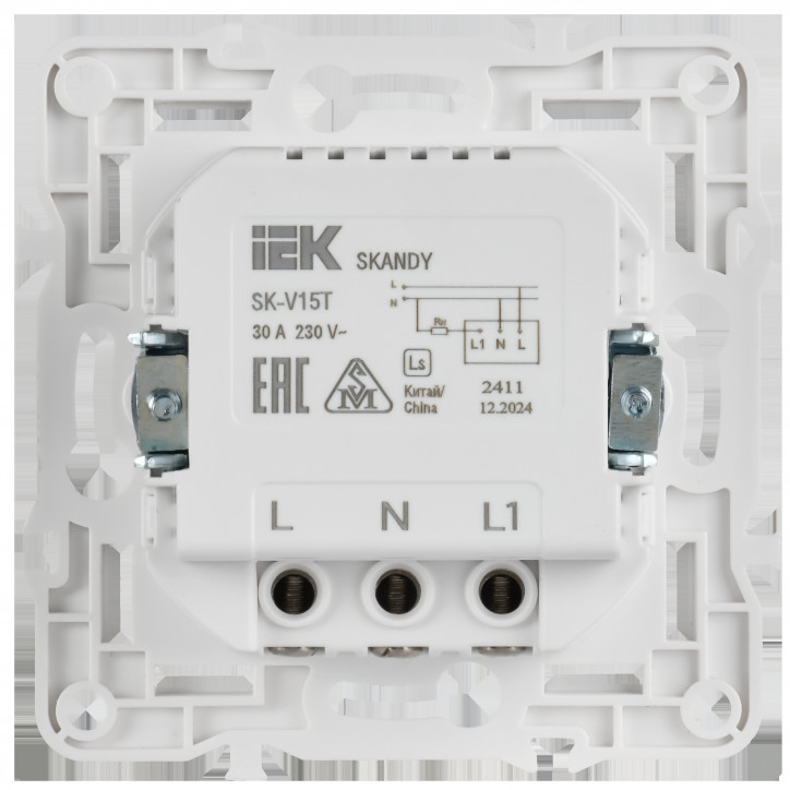 SKANDY Выключатель карточный 30А SK-V15T титан IEK