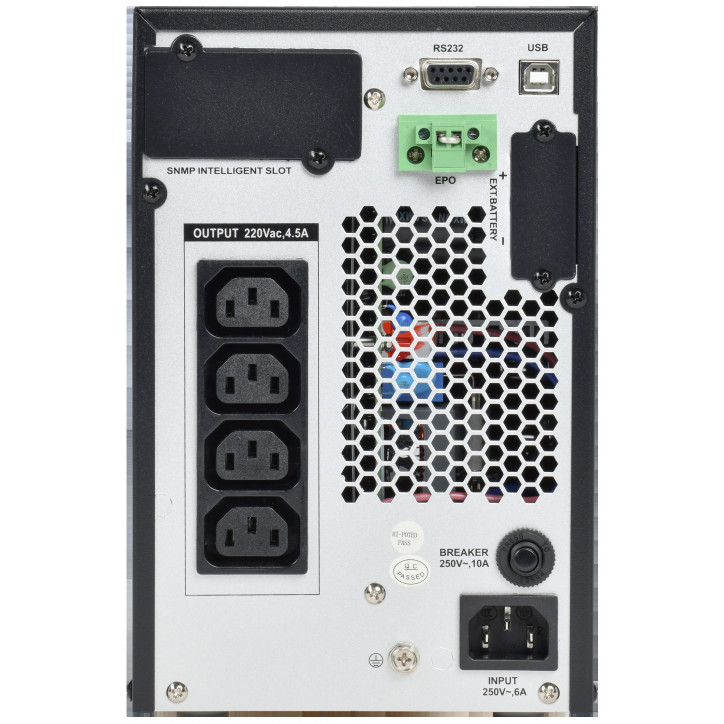 ITK ELECTRA OT ИБП Онлайн 1кВА/1кВт с однофазный с LCD дисплеем дисплеем 24VDC с АКБ 2х9AH